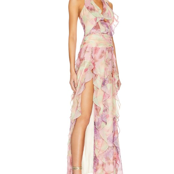 Divya Pink Maxi Dress NBD: Size M - Picture 2 of 8